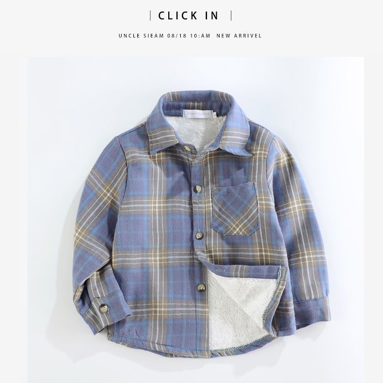 Vaikų marškiniai su fliso pamušalu, ilgos rankovės, kvadratinė apykaklė