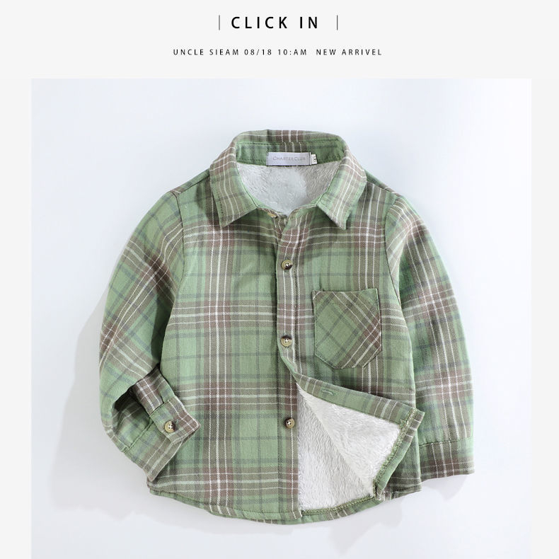 Vaikų marškiniai su fliso pamušalu, ilgos rankovės, kvadratinė apykaklė