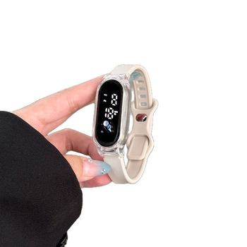 Unisex elektrooniline käekell õpilastele, lihtne sportlik stiil, numbriline ekraan, ovalne sihverplaat, 30 m veekindlus, korpus resinist