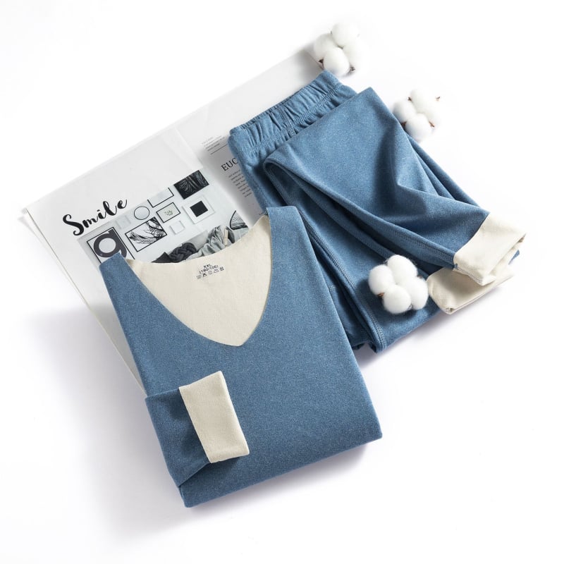 Neatkarīgi no dzimuma termālais apģērbu komplekts ar fleece odere, augšdaļai ar apaļu kaklu un biksēm, cieši pieguļošs, elastīgs, auduma biezums 201–250 g/m², poliesters