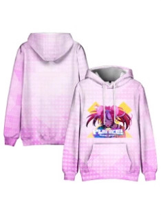 Φούτερ με κουκούλα Hakos Baelz με εκτύπωση, αντρικό χαλαρό κόψιμο, πολυεστέρας 91–95% με επένδυση από βαμβάκι, ψηφιακή εκτύπωση, πλαϊνές τσέπες, μακριά μανίκια