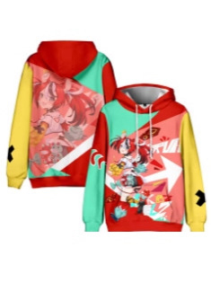 Φούτερ με κουκούλα Hakos Baelz με εκτύπωση, αντρικό χαλαρό κόψιμο, πολυεστέρας 91–95% με επένδυση από βαμβάκι, ψηφιακή εκτύπωση, πλαϊνές τσέπες, μακριά μανίκια