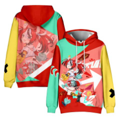 Φούτερ με κουκούλα Hakos Baelz με εκτύπωση, αντρικό χαλαρό κόψιμο, πολυεστέρας 91–95% με επένδυση από βαμβάκι, ψηφιακή εκτύπωση, πλαϊνές τσέπες, μακριά μανίκια