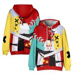 Φούτερ με κουκούλα Hakos Baelz με εκτύπωση, αντρικό χαλαρό κόψιμο, πολυεστέρας 91–95% με επένδυση από βαμβάκι, ψηφιακή εκτύπωση, πλαϊνές τσέπες, μακριά μανίκια