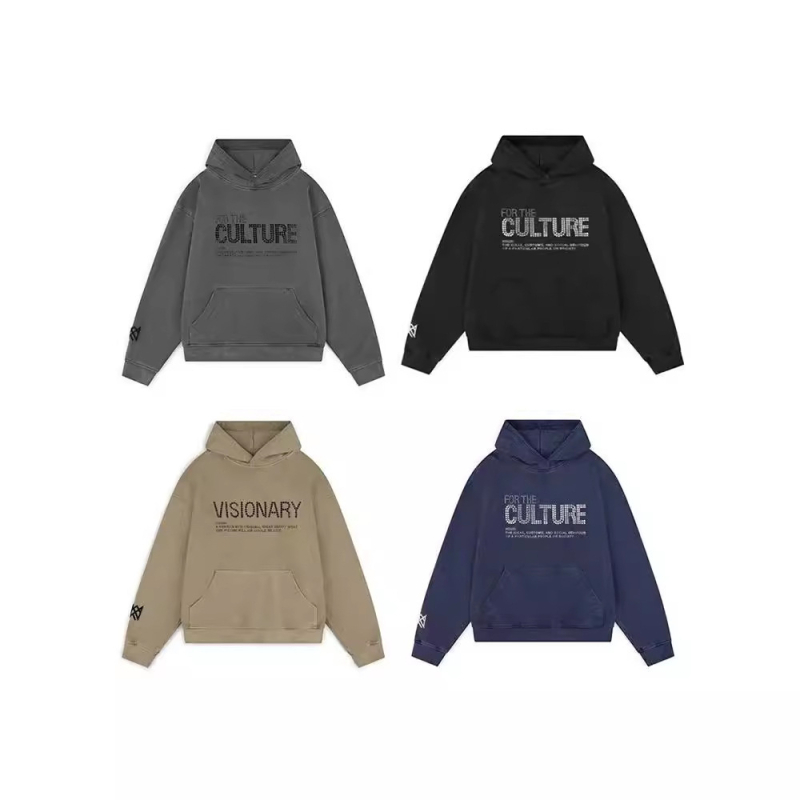 Hanorac cu glugă, în stil street fashion, cu litere și cristale aplicate termic, poliester