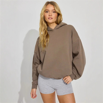 Ženski džemper s kapuljom - poliester tkanina, 95%+ sadržaj poliester, street fashionista stil
