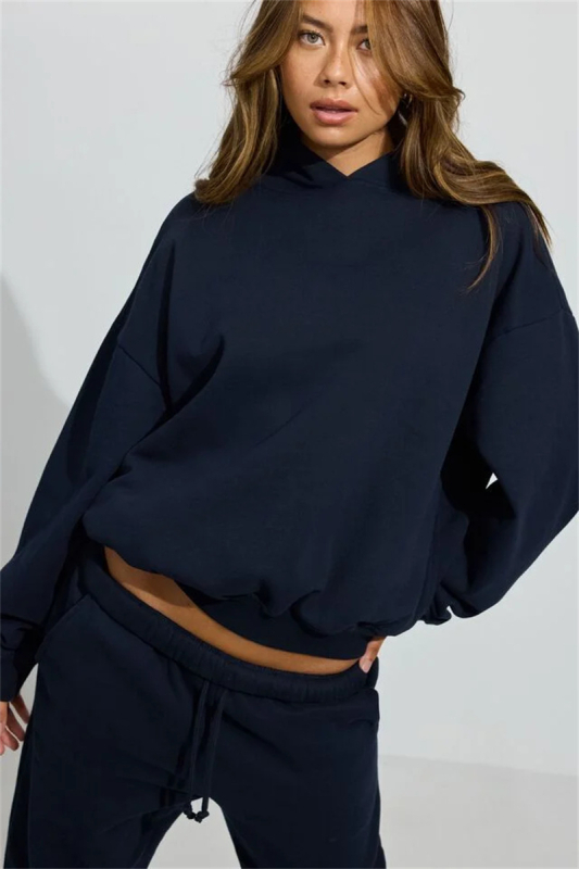 Ženski džemper s kapuljom - poliester tkanina, 95%+ sadržaj poliester, street fashionista stil