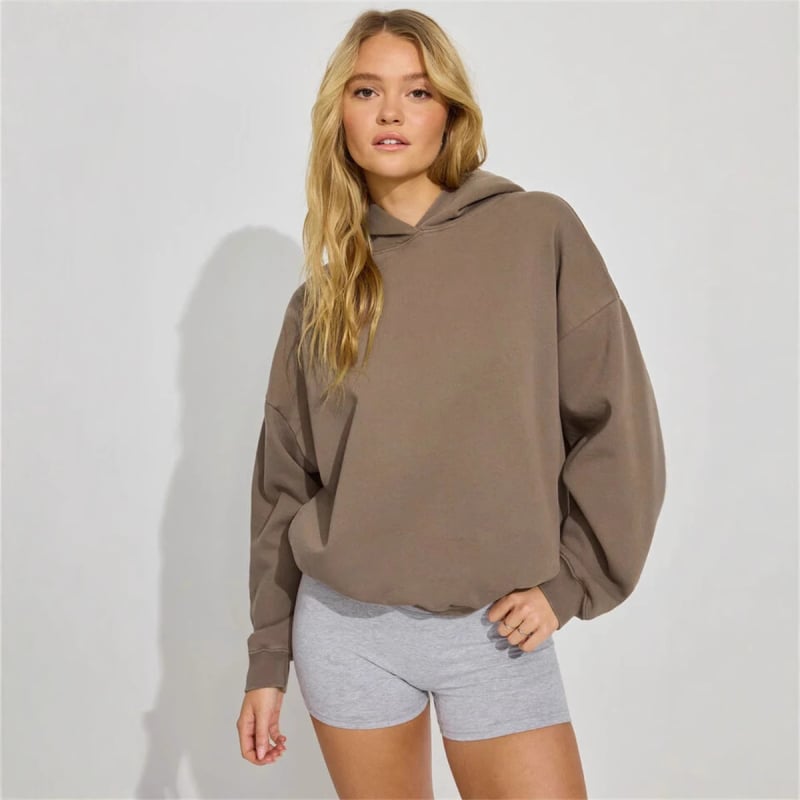 Ženski džemper s kapuljom - poliester tkanina, 95%+ sadržaj poliester, street fashionista stil