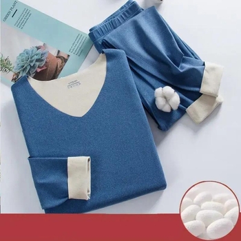 Nikon Wolf universālais poliestera termālais komplekts ar velūra oderi, apaļu kaklu, apkures funkciju, vidējā biezuma 181–200 g/m²