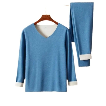 Nikon Wolf universālais poliestera termālais komplekts ar velūra oderi, apaļu kaklu, apkures funkciju, vidējā biezuma 181–200 g/m²