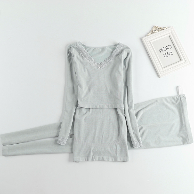 Set za trudnice i dojenje s dugim rukavima — top i hlače, poliester 30–50%, jesen-zima 2025