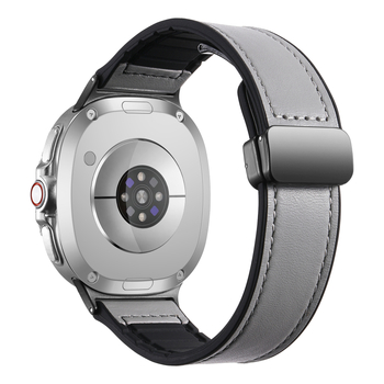 Ζώνη ρολογιού για Samsung Galaxy Watch8 – Γνήσιο δέρμα, Μαγνητικό αναδιπλούμενο κούμπωμα, Συμβατή με Galaxy Watch Classic, Λανσάρισμα Καλοκαίρι 2025, Μοντέρνο καθημερινό στυλ