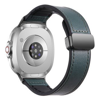 Ζώνη ρολογιού για Samsung Galaxy Watch8 – Γνήσιο δέρμα, Μαγνητικό αναδιπλούμενο κούμπωμα, Συμβατή με Galaxy Watch Classic, Λανσάρισμα Καλοκαίρι 2025, Μοντέρνο καθημερινό στυλ