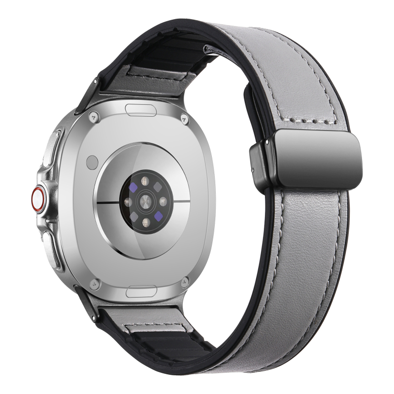 Ζώνη ρολογιού για Samsung Galaxy Watch8 – Γνήσιο δέρμα, Μαγνητικό αναδιπλούμενο κούμπωμα, Συμβατή με Galaxy Watch Classic, Λανσάρισμα Καλοκαίρι 2025, Μοντέρνο καθημερινό στυλ