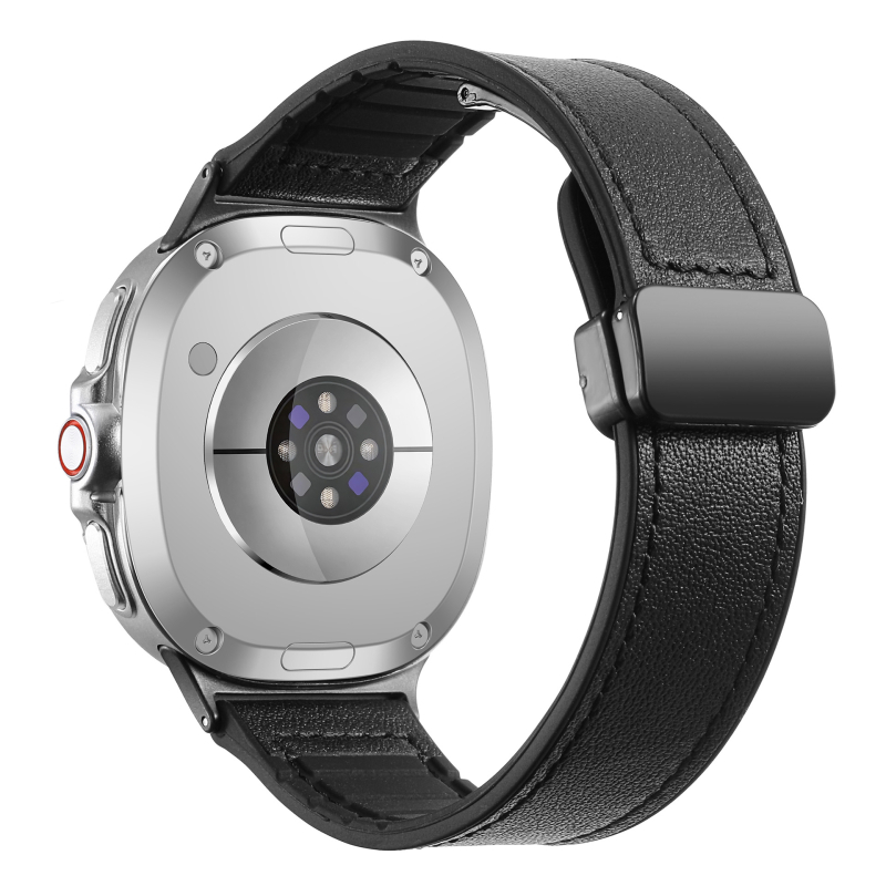 Ζώνη ρολογιού για Samsung Galaxy Watch8 – Γνήσιο δέρμα, Μαγνητικό αναδιπλούμενο κούμπωμα, Συμβατή με Galaxy Watch Classic, Λανσάρισμα Καλοκαίρι 2025, Μοντέρνο καθημερινό στυλ