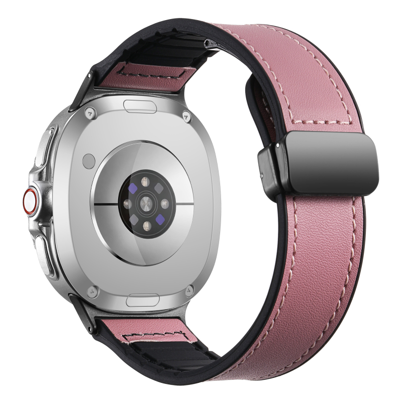 Ζώνη ρολογιού για Samsung Galaxy Watch8 – Γνήσιο δέρμα, Μαγνητικό αναδιπλούμενο κούμπωμα, Συμβατή με Galaxy Watch Classic, Λανσάρισμα Καλοκαίρι 2025, Μοντέρνο καθημερινό στυλ