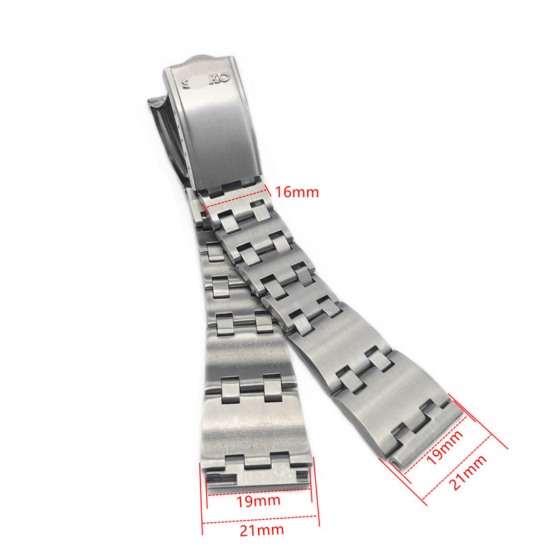 Nadomještna čelična narukvica za Seiko 5 seriju s završecima u lukovima — Happy watch strap