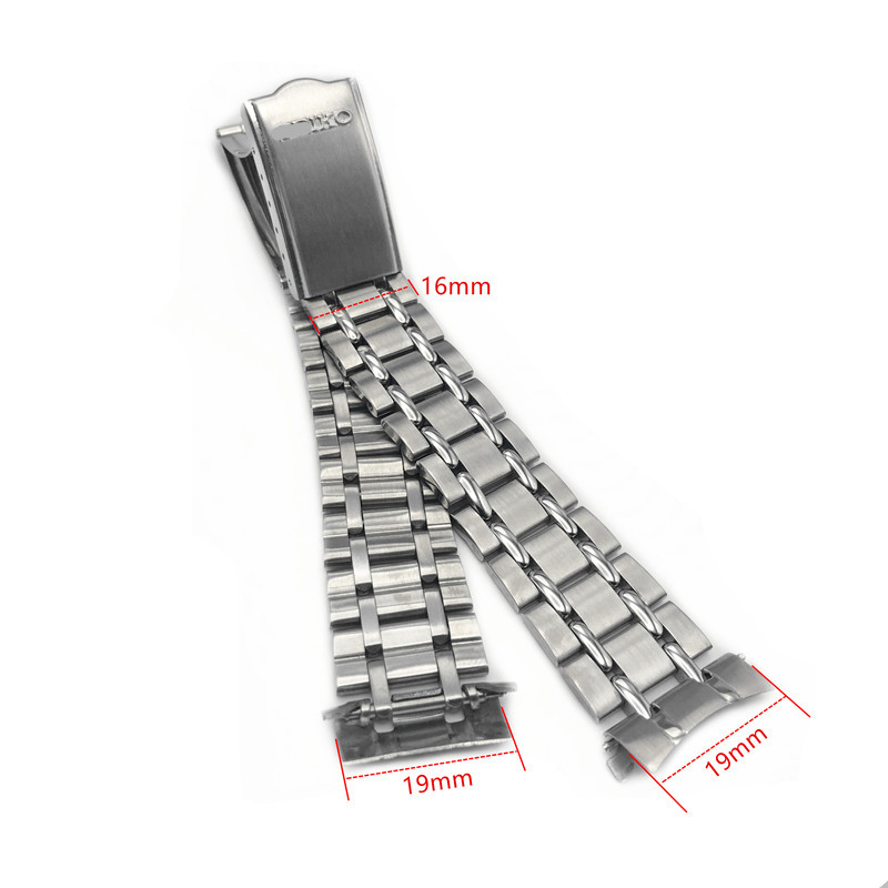 Nadomještna čelična narukvica za Seiko 5 seriju s završecima u lukovima — Happy watch strap