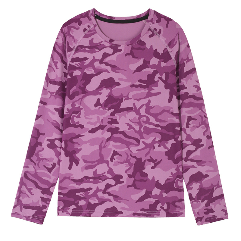 Женска тениска с дълги ръкави, полиестер/спандекс смес, свободна кройка, кръгло деколте, без гладене