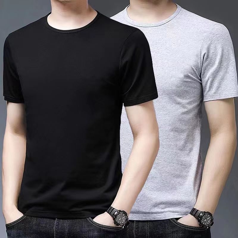 Μπλουζάκι κορεατικού στυλ, στρογγυλός λαιμός, κοντά μανίκια, 96% πολυεστέρας