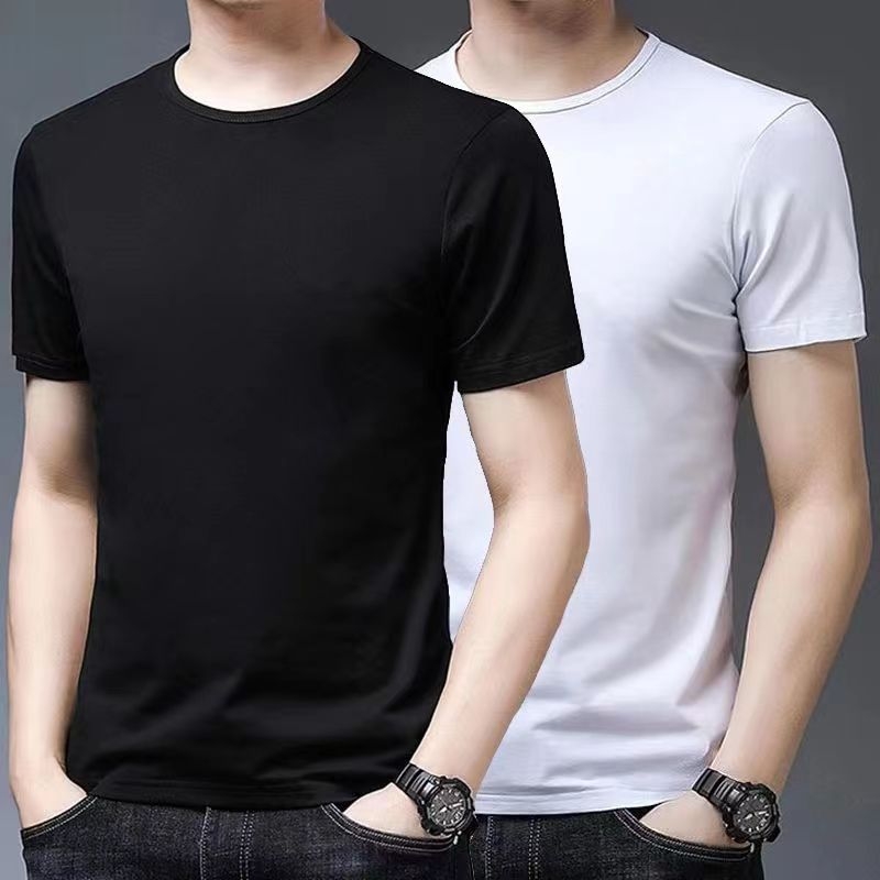 Μπλουζάκι κορεατικού στυλ, στρογγυλός λαιμός, κοντά μανίκια, 96% πολυεστέρας