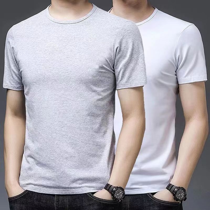 Μπλουζάκι κορεατικού στυλ, στρογγυλός λαιμός, κοντά μανίκια, 96% πολυεστέρας