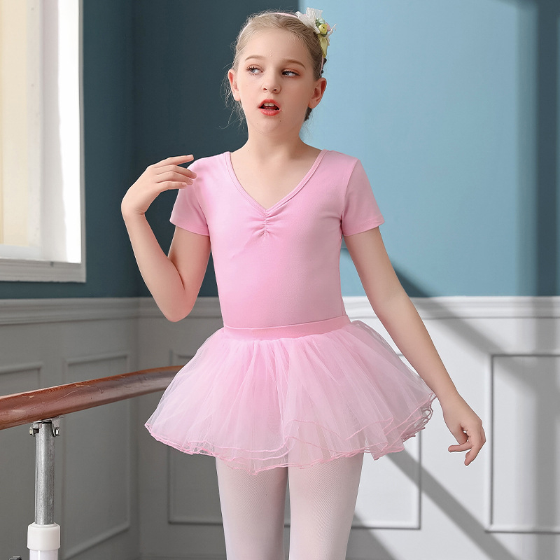 Bērnu baleta leotards ar garām piedurknēm, 95% kokvilna, iekšējā odere no kokvilnas, mūsdienu dejai