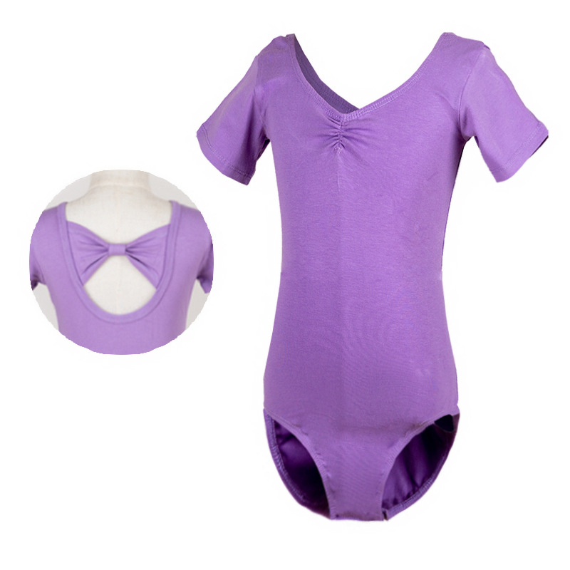 Bērnu baleta leotards ar garām piedurknēm, 95% kokvilna, iekšējā odere no kokvilnas, mūsdienu dejai