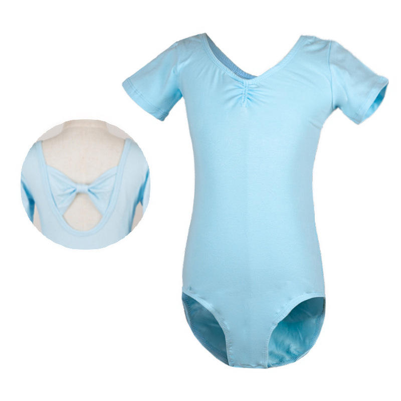 Bērnu baleta leotards ar garām piedurknēm, 95% kokvilna, iekšējā odere no kokvilnas, mūsdienu dejai