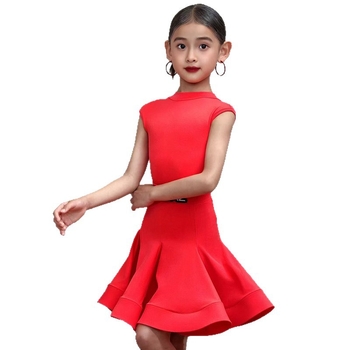 Laste latino tantsukostüüm tüdrukutele, premium võistlus- ja esinemisriided, peamine materjal nailon 80-90%, 2025. aasta kevad, hiina stiil, kirjanduslik retro