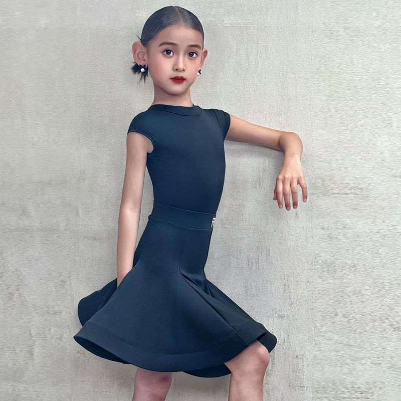 Laste latino tantsukostüüm tüdrukutele, premium võistlus- ja esinemisriided, peamine materjal nailon 80-90%, 2025. aasta kevad, hiina stiil, kirjanduslik retro