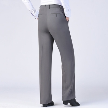 Vīriešu deju bikses Latīņu baleta standarta, nacionālais standarts, mūsdienīga augsta vidukļa, taisns griezums, poliesters, 100% poliesters, deju apģērbs