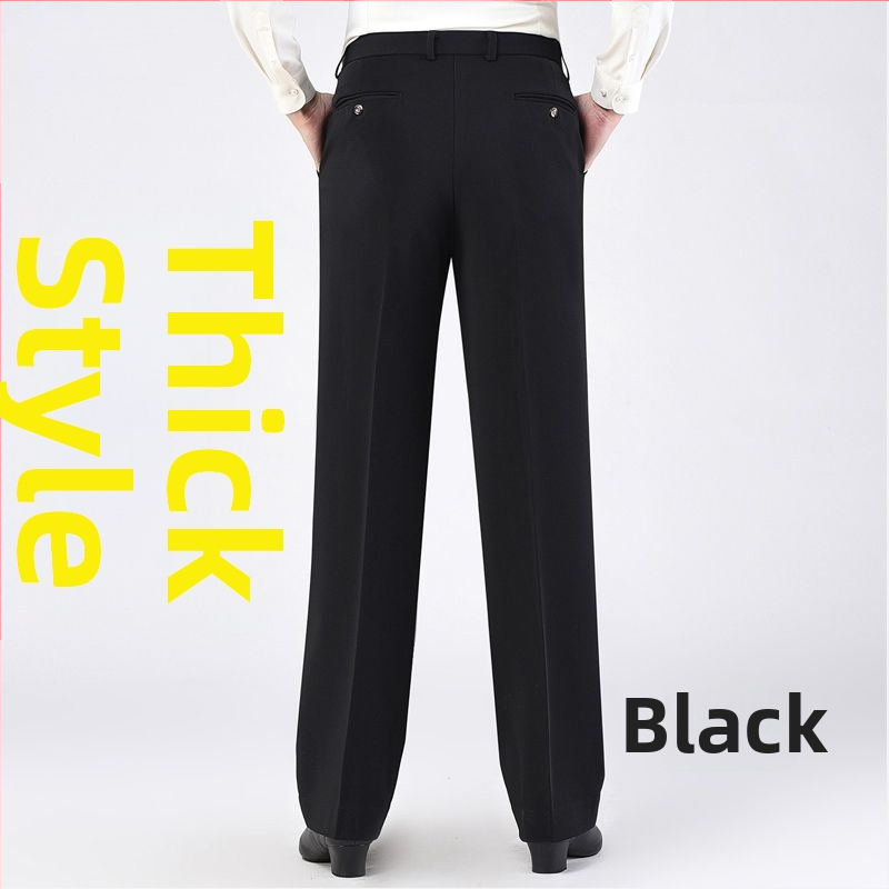 Vīriešu deju bikses Latīņu baleta standarta, nacionālais standarts, mūsdienīga augsta vidukļa, taisns griezums, poliesters, 100% poliesters, deju apģērbs