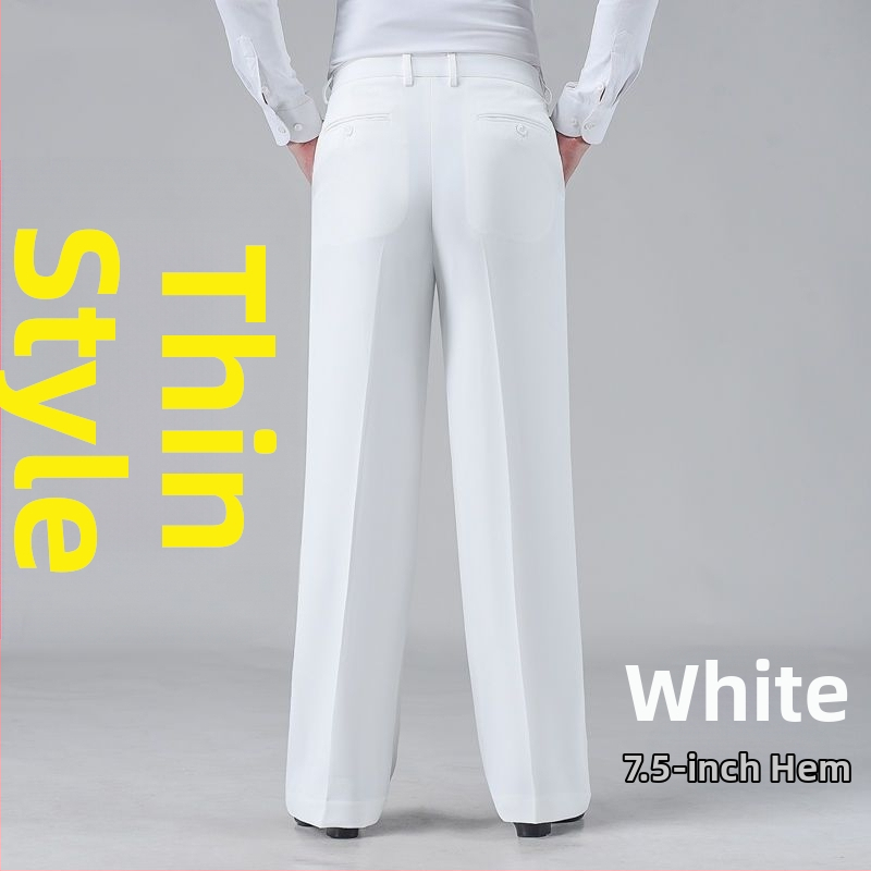 Vīriešu deju bikses Latīņu baleta standarta, nacionālais standarts, mūsdienīga augsta vidukļa, taisns griezums, poliesters, 100% poliesters, deju apģērbs