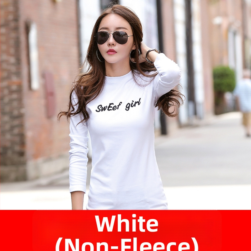 Дамска тениска с дълги ръкави, Slim кройка, памук-еластанова смес, принт с букви