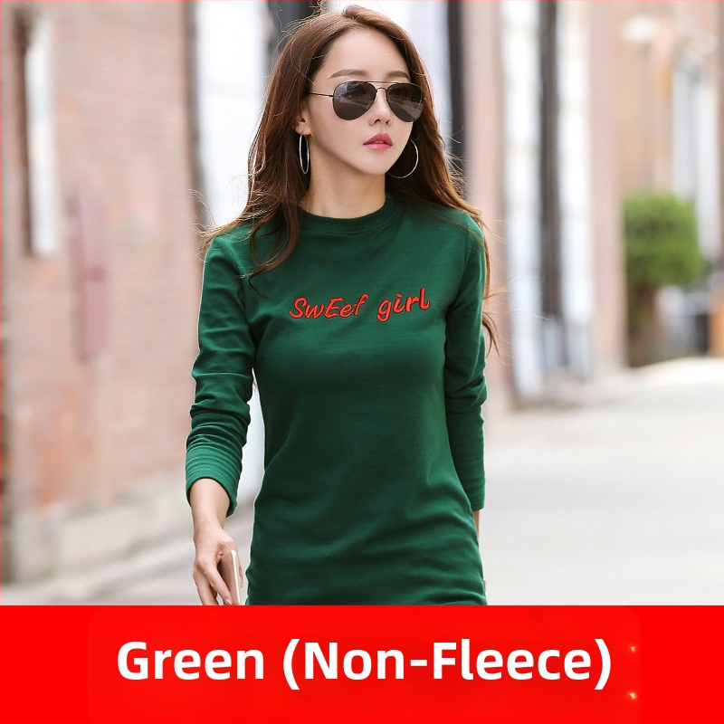 Дамска тениска с дълги ръкави, Slim кройка, памук-еластанова смес, принт с букви