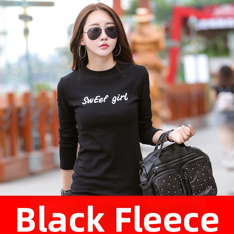 Дамска тениска с дълги ръкави, Slim кройка, памук-еластанова смес, принт с букви