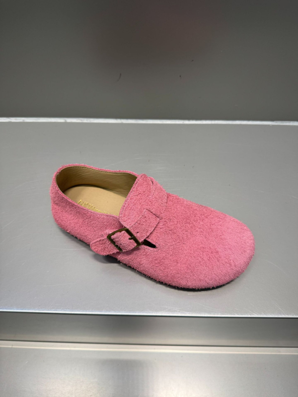 Ženske loaferice s retro stilom, gornji dio od prvog sloja teleće kože, zaobljeni vrh, slip-on zatvaranje