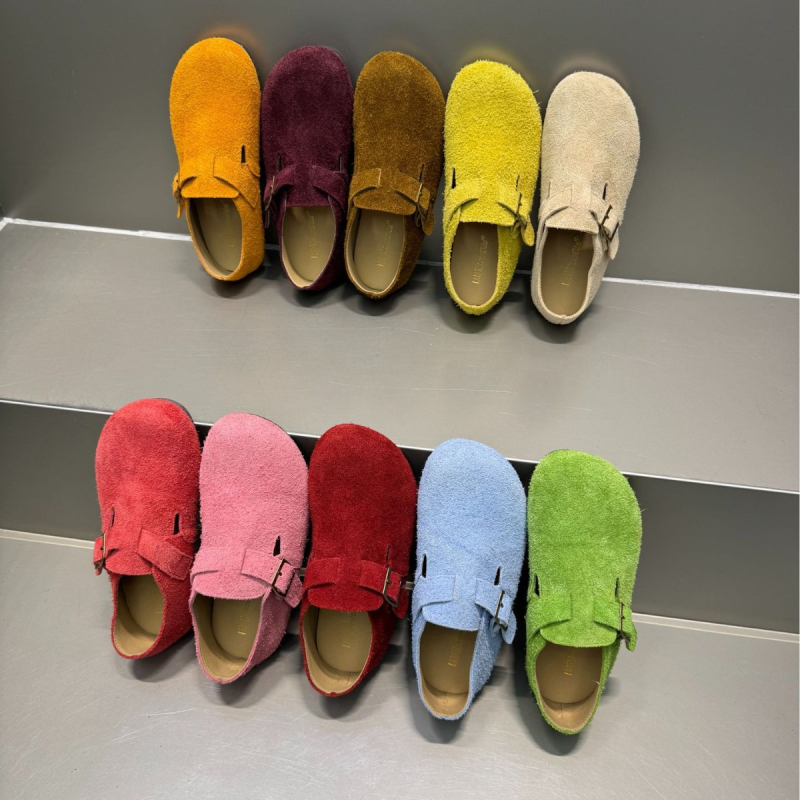 Ženske loaferice s retro stilom, gornji dio od prvog sloja teleće kože, zaobljeni vrh, slip-on zatvaranje