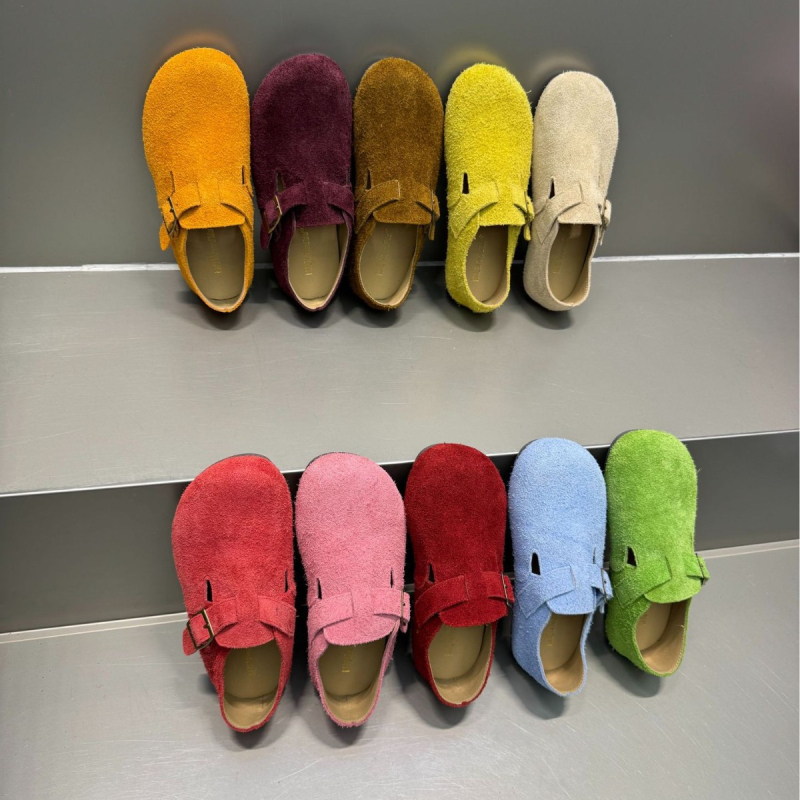 Ženske loaferice s retro stilom, gornji dio od prvog sloja teleće kože, zaobljeni vrh, slip-on zatvaranje