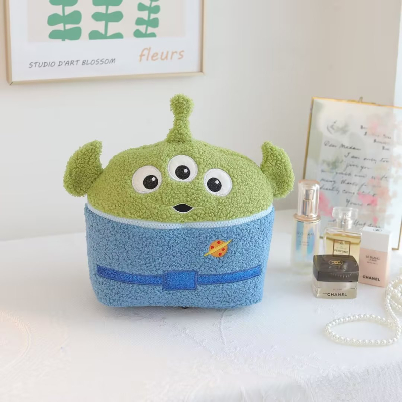 Pliša kosmētikas soma kubiskas formas, daudzfunkcionāla, ceļojumiem, kosmētikas uzglabāšanai, japāņu stils