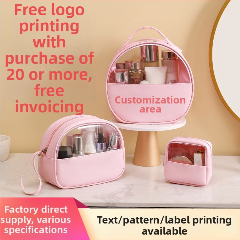 Kosmētikas soma ar cilindriskiem PU ādas dizainu ceļojumiem un grima uzglabāšanai