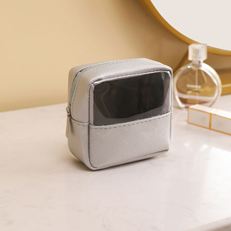 Kosmētikas soma ar cilindriskiem PU ādas dizainu ceļojumiem un grima uzglabāšanai