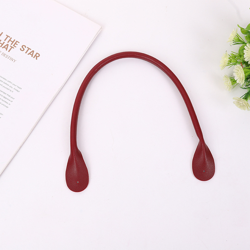 PU kožni kaiš za torbu, ručno šiven, s osnovnim šivanjem i uljanim rubom