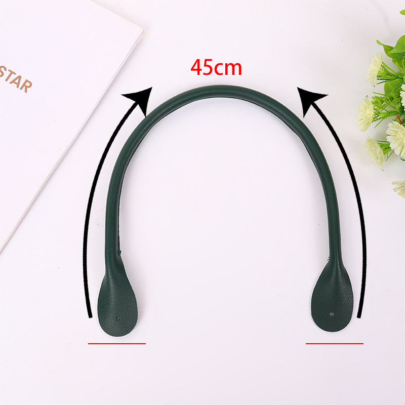 PU kožni kaiš za torbu, ručno šiven, s osnovnim šivanjem i uljanim rubom