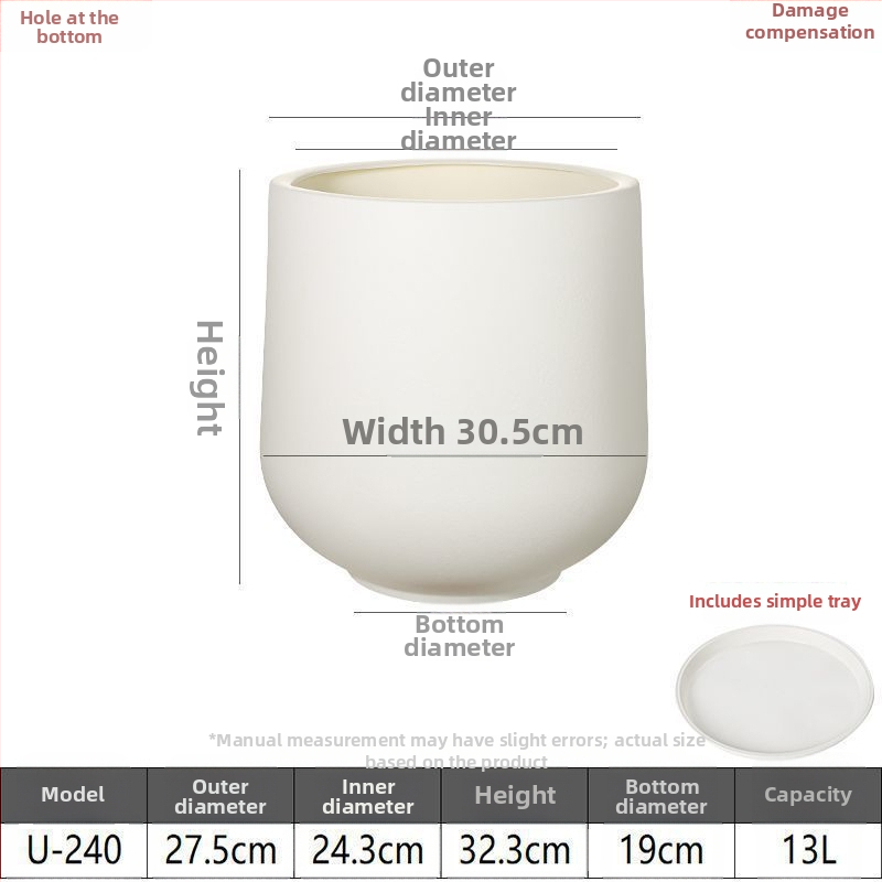 Dervos gėlių vazonas, grindų stovintis, mielas stilius, Ouhong prekės ženklas