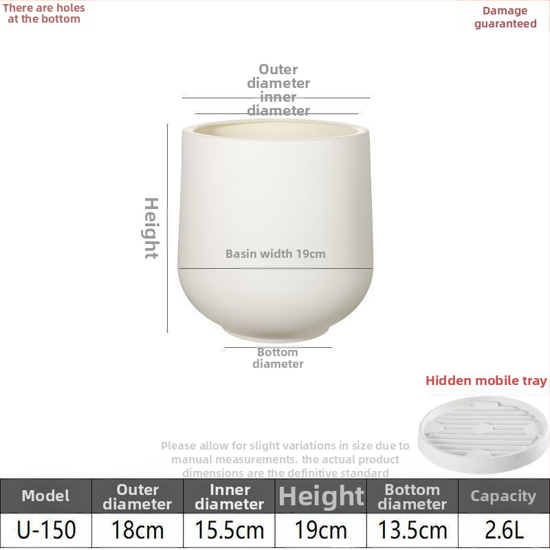 Dervos gėlių vazonas, grindų stovintis, mielas stilius, Ouhong prekės ženklas