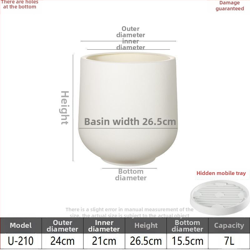 Dervos gėlių vazonas, grindų stovintis, mielas stilius, Ouhong prekės ženklas