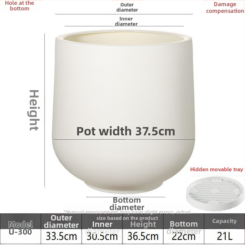 Dervos gėlių vazonas, grindų stovintis, mielas stilius, Ouhong prekės ženklas