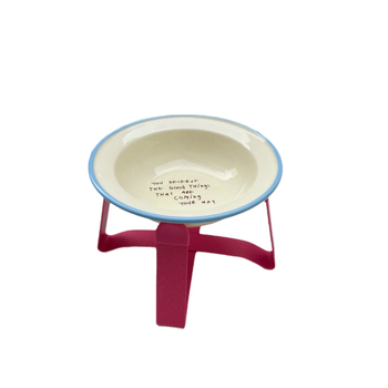 Bol ceramic înălțat pentru pisici, cu protecție anti-derapaj și protecție a gâtului — Xiyu